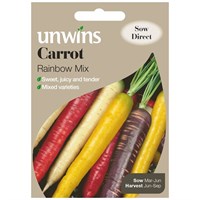 Unwins Seeds Carrot Rainbow Mix (30310077) Vegetable Seeds