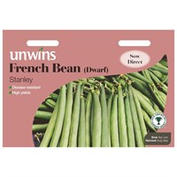 Unwins Seeds French Bean (Dwarf) Stanley (31210013) Vegetable Seeds