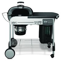 Weber Performer Deluxe GBS 57cm - Black (15501004) Charcoal Barbecue + FREE ROASTER & THERMOMETER