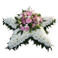 With Sympathy Flowers - Chrysanthemum Based Star